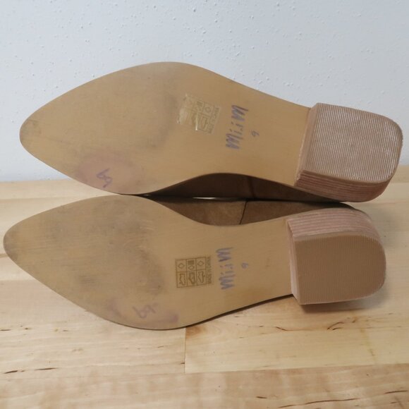 Miim Tan Suede Chelsea Ankle Boots Women’s Size 9 Fall Booties - Picture 2 of 13